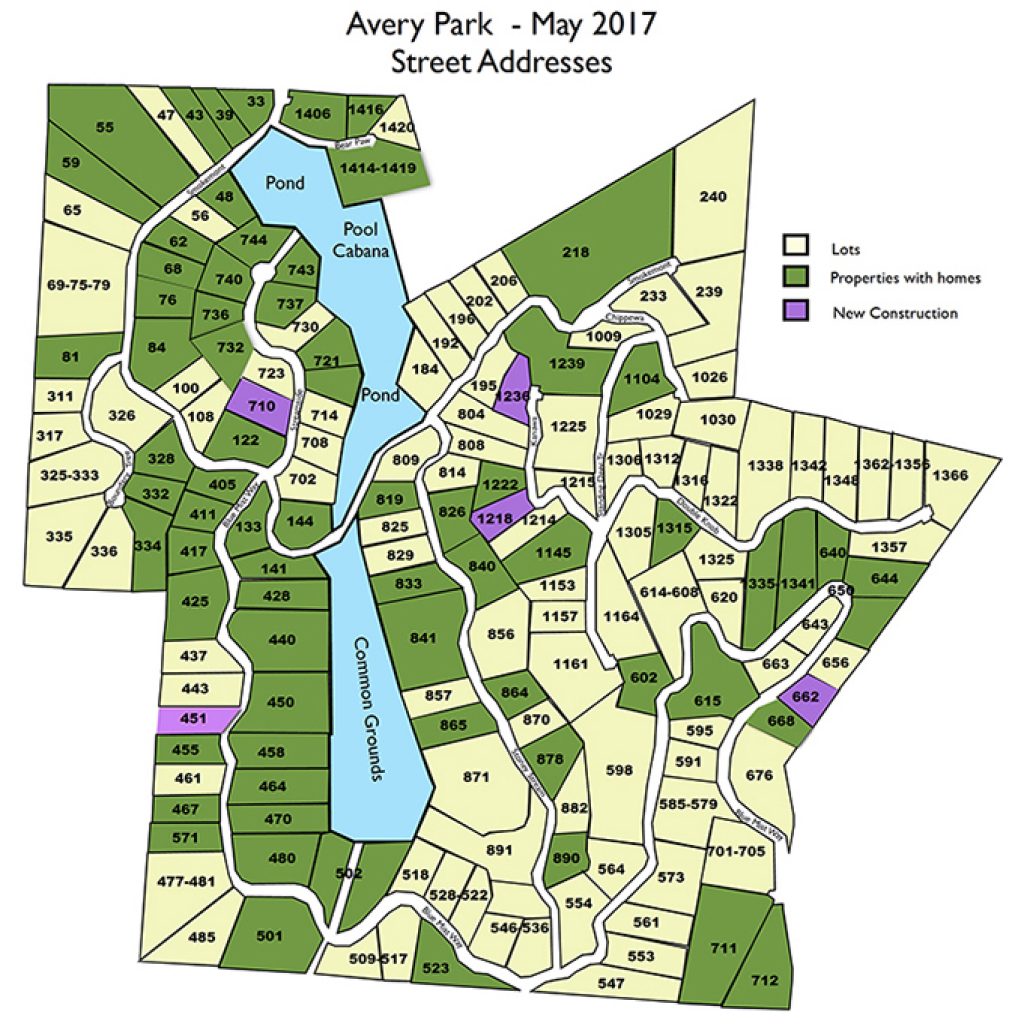 Maps Avery Park