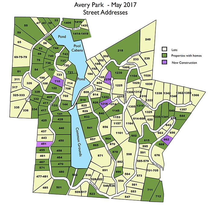 Maps Avery Park