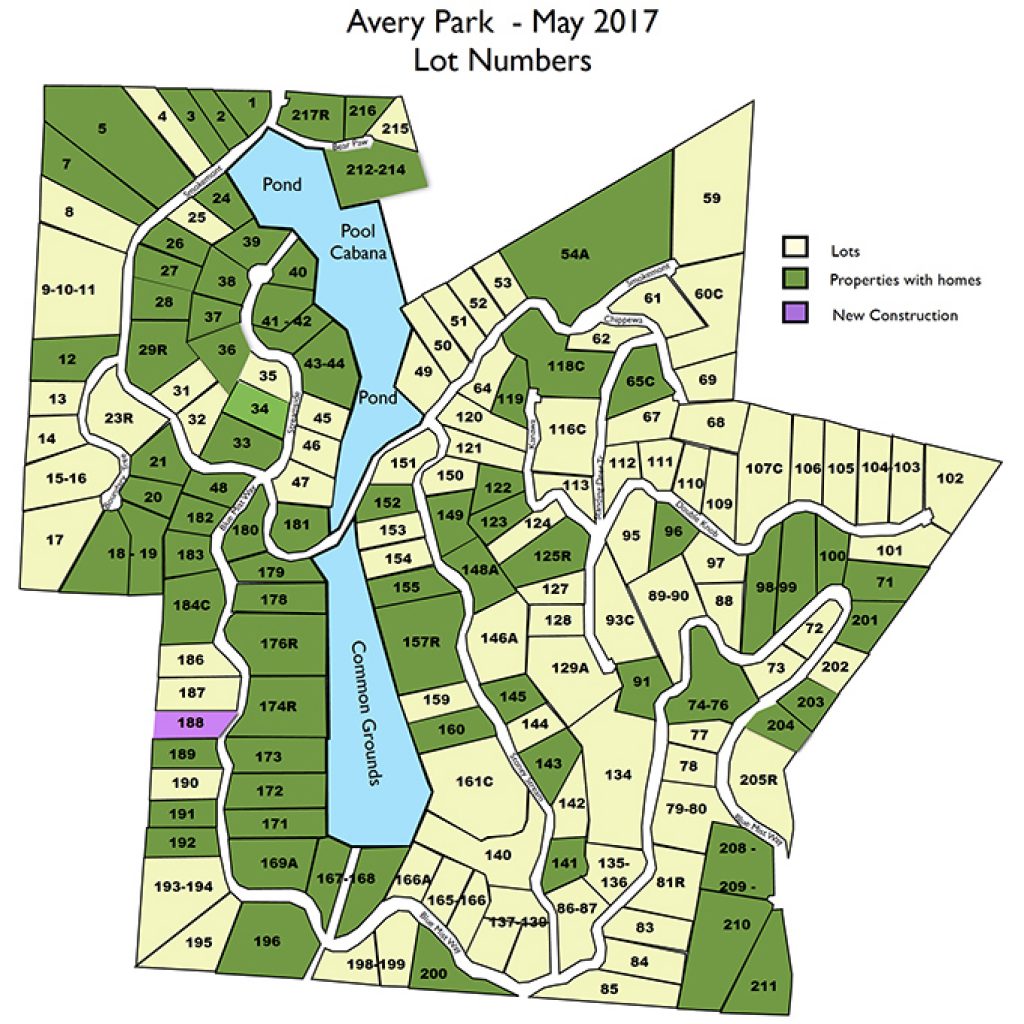 Maps Avery Park